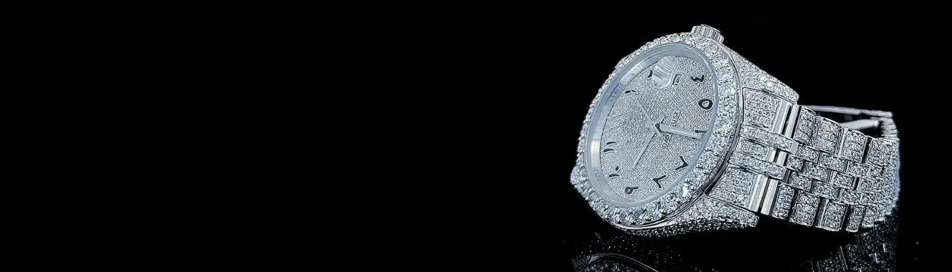 Rolex iced out Watch